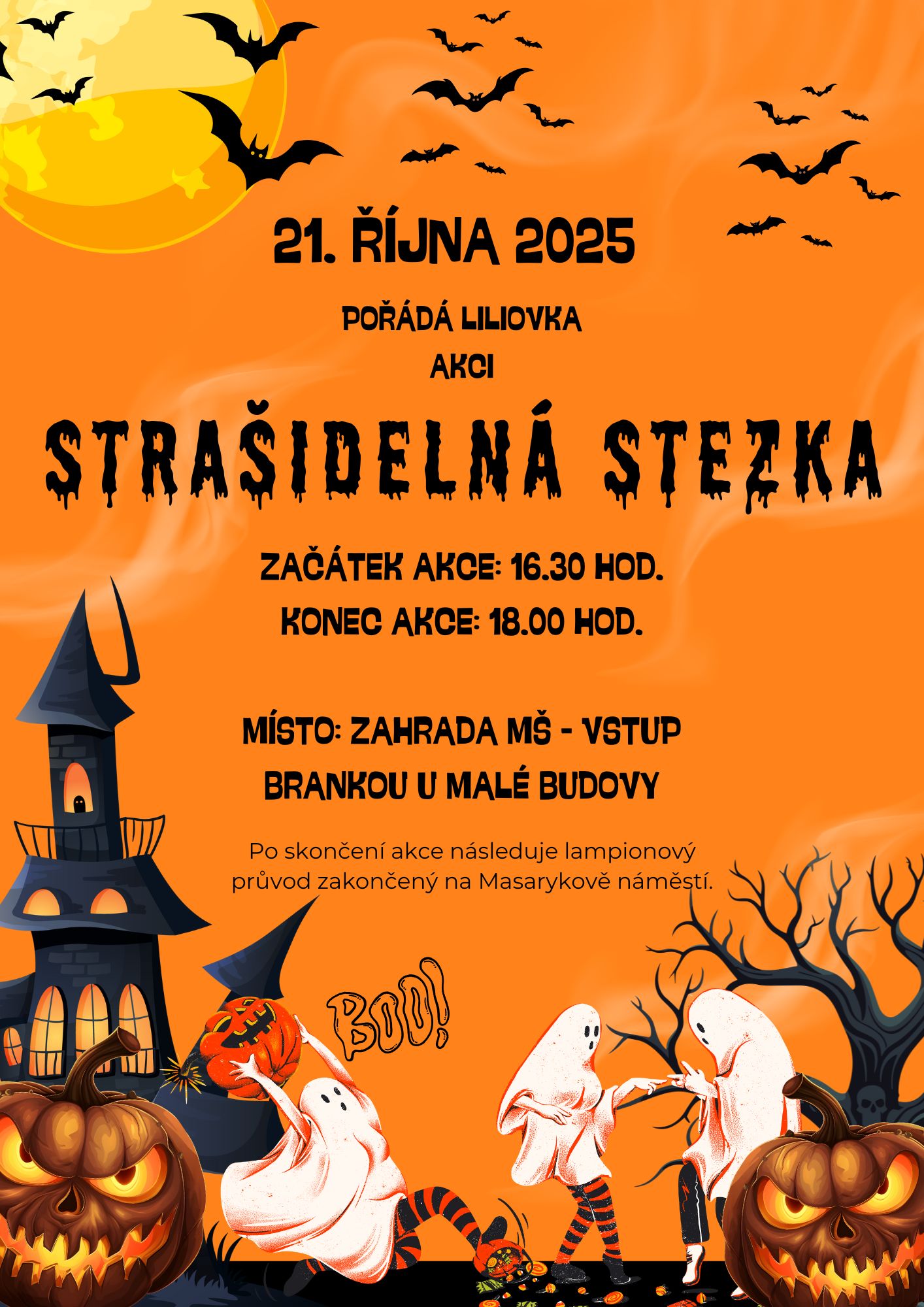 Strašidelná stezka a lampionový průvod